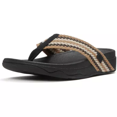 FITFLOP Women’s Surfa Stripe-Webbing Toe-Post Sandals (A6C)