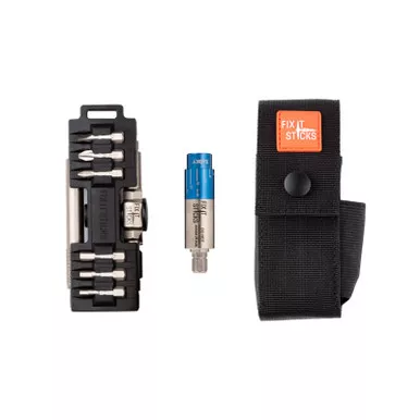 FIX IT STICKS Compact Ratcheting Multi-Tool with Mini All-In-One Torque Driver and Belt Pouch (FISLHBHC-SVTD)