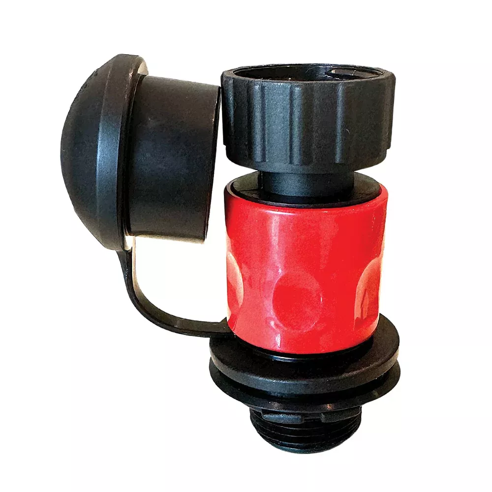 Flush-M Mercury Motors Flush Quick Release Port w/90° Elbow – Black