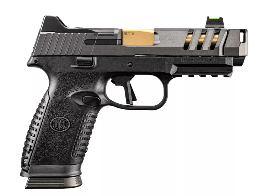 FN 509 CC EDGE XL 9mm Pistol 17+1 4.2" SS Barrel QD Compensator OR Slide FO Front Sight Full Size Polymer Frame Black 66101714