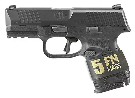 FN 509C Bundle 9mm 10+1 3.70" Black Steel Barrel/Slide Black Polymer Frame Interchangeable Backstrap Rail 66101642