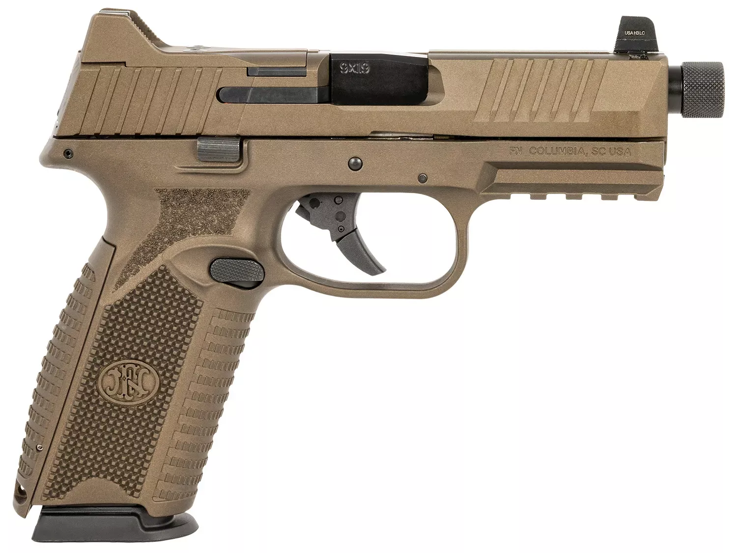 FN 509T 9mm Pistol Bundle 17+1/24+1 4.5″ Threaded Barrel Optic Ready Slide 66101831