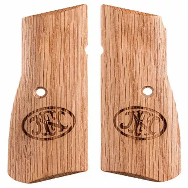 FN America 20-100628 High Power Wood Grips, Oak