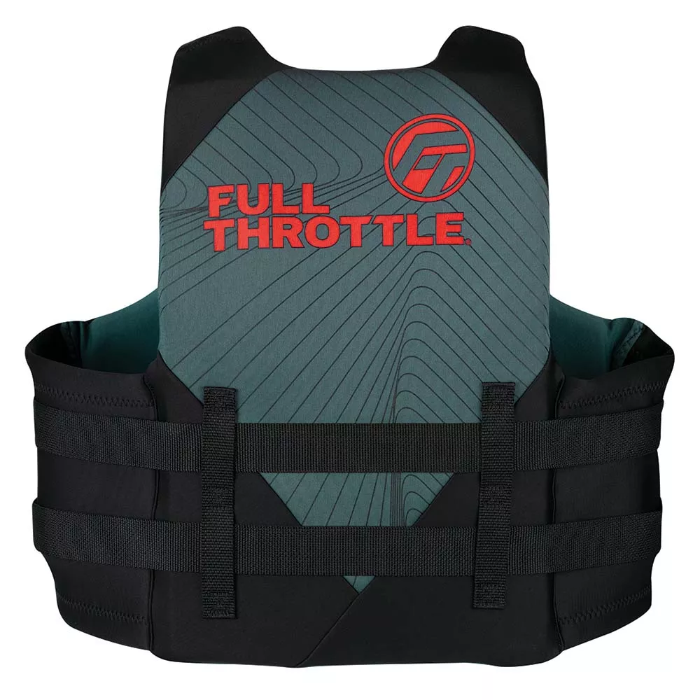 Full Throttle Adult Rapid-Dry Life Jacket – S/M – Grey/Black