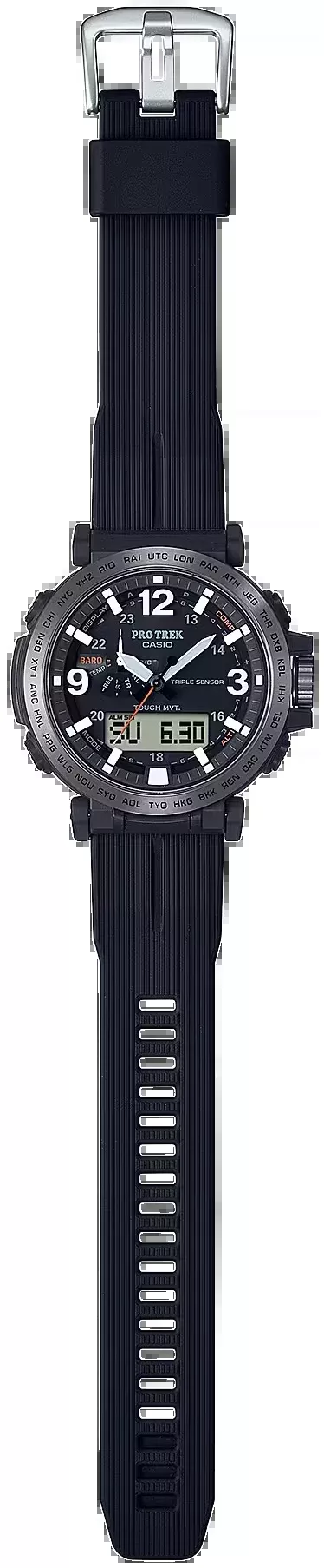 G-shock/vlc Distribution Casio, Gshock Prw6611y1aCasio Pro Trek SolarBlk