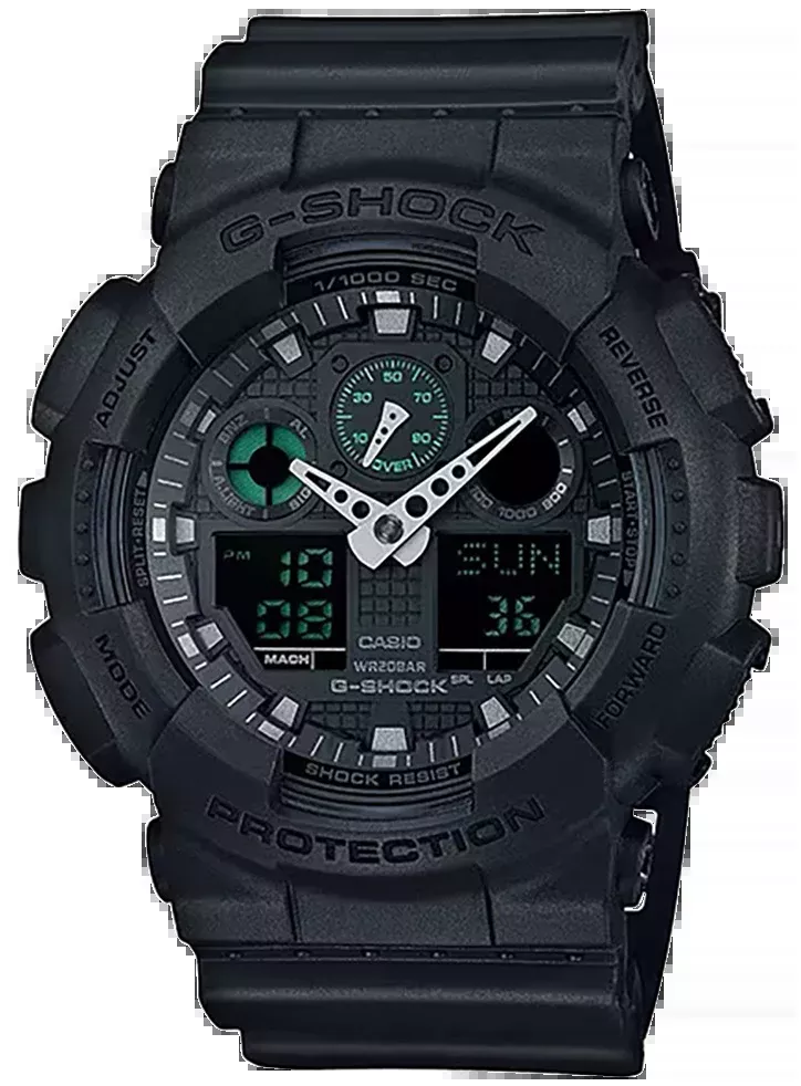 G-shock/vlc Distribution G-shock, Gshock Ga100mb1acr Tactical Xl Blk