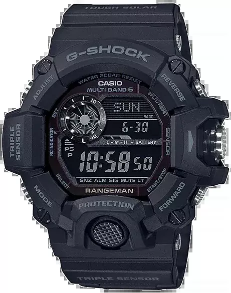 G-shock/vlc Distribution G-shock, Gshock Gw94001bTactical Rangeman SolarBlkout