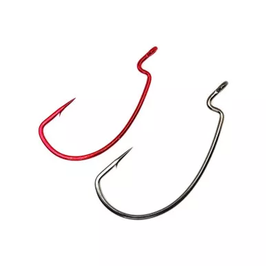 GAMAKATSU Superline Extra Wide Gap NS Black Worm Hook