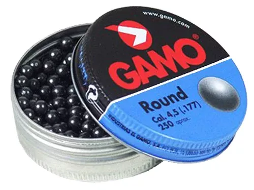 Gamo .177 Lead Roundball Bb’s – 8.2 Grains 250pk Tin