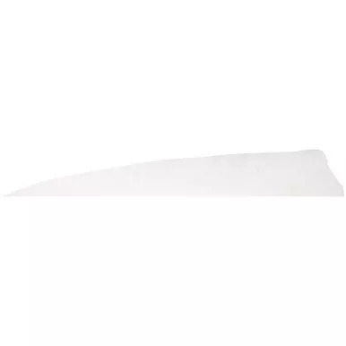 Gateway 500RSSFW-100 Shield Cut Feathers 5 Inches, RW White, 100 Pack