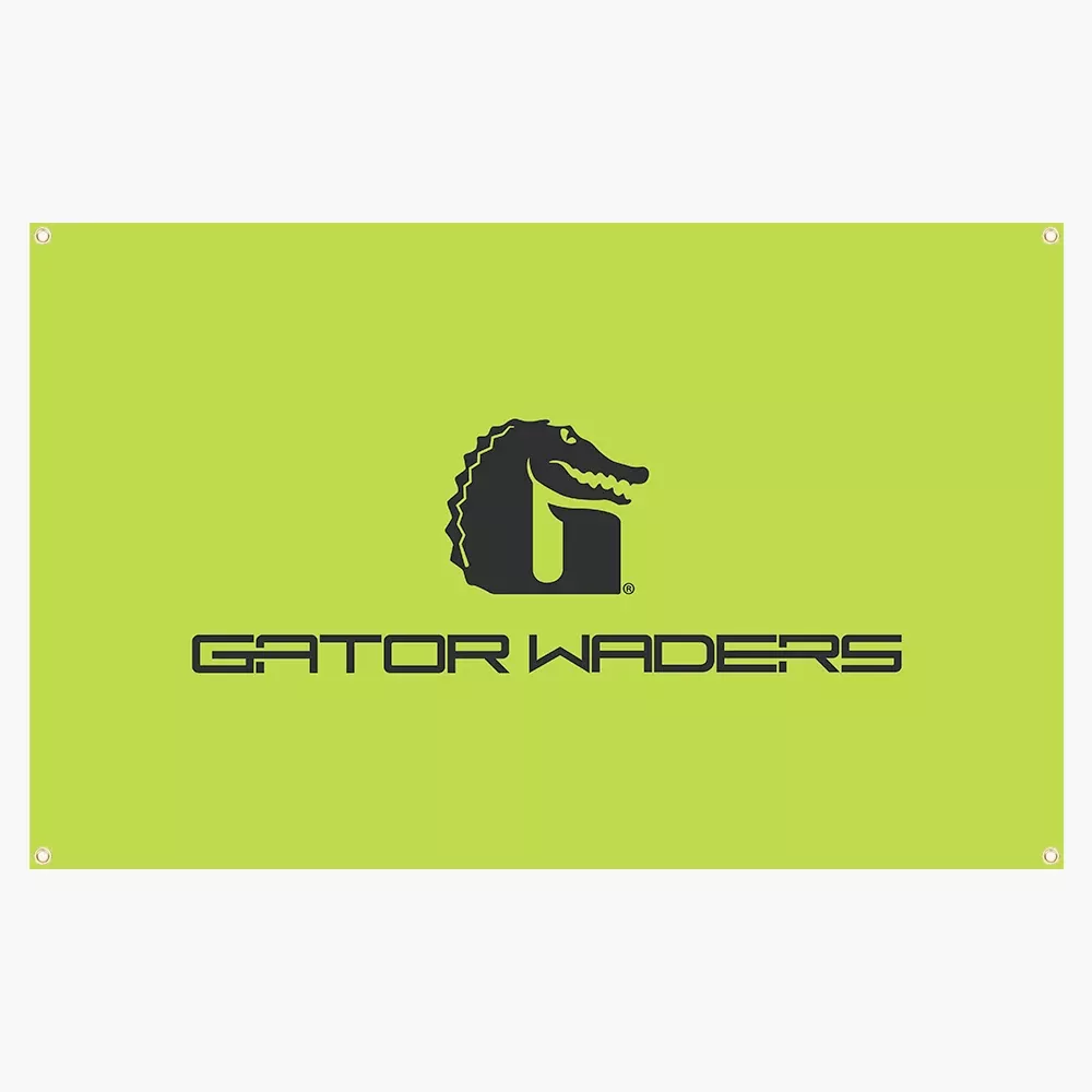 Gator Wader GW Indoor/Outdoor 5’x3′ Banner | Lime