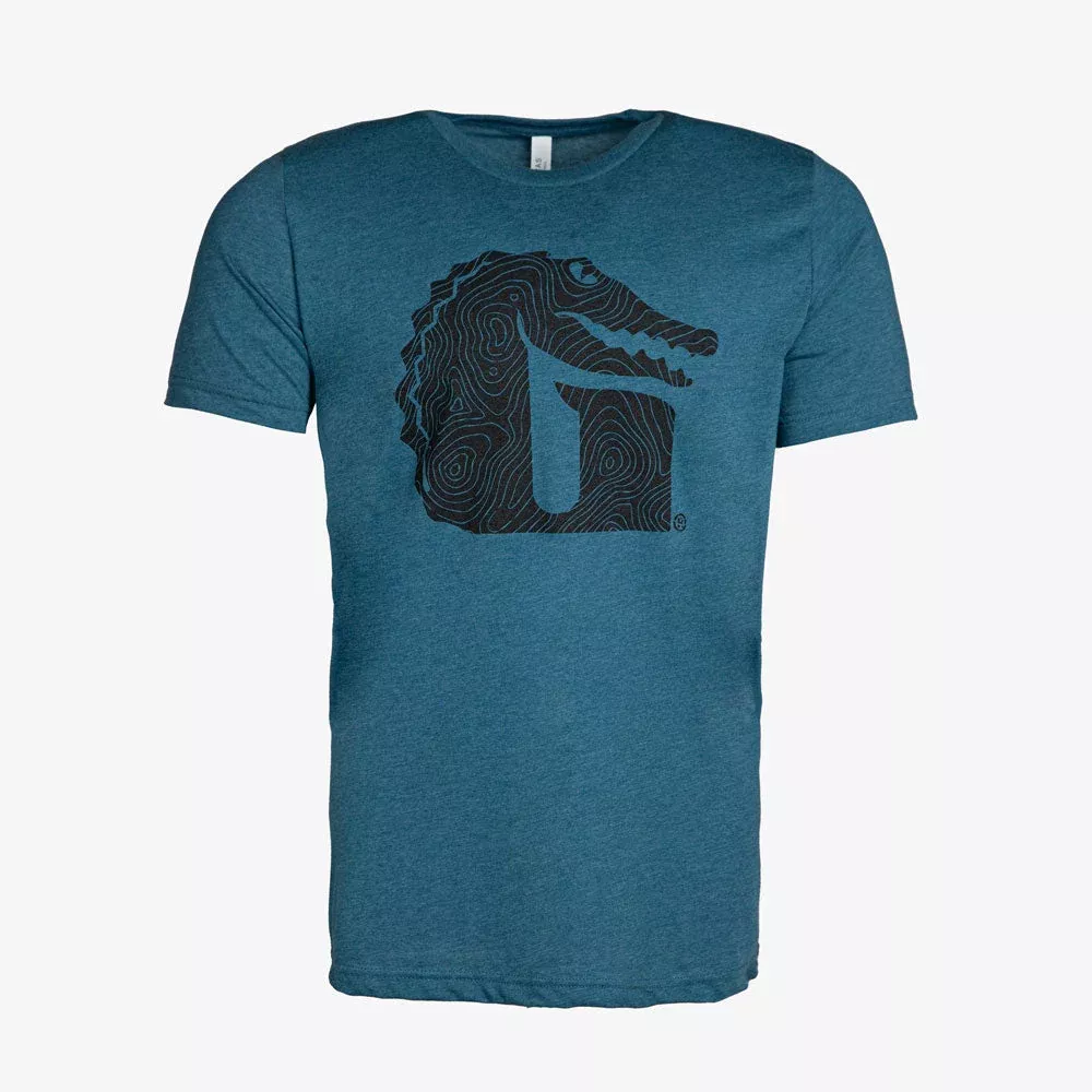 Gator Wader Topo GGraphic Tee | Heather Teal