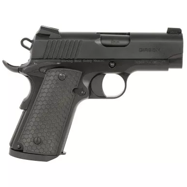 Girsan 392065 MC1911 SC Untouchable Sub-Compact Frame 9mm Luger 7+1 3.40" Black Steel Barrel, Black Serrated Steel Slide & Frame w/Beavertail, Black Polymer Grip