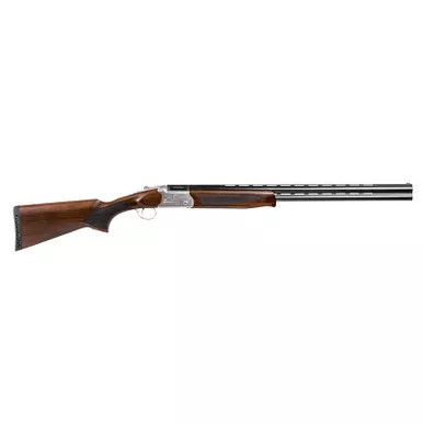 Girsan Balikli Blue Label 410 Bore Break Open 2.50" 2rd 26" Blue Polished Over/Under Vent Rib Barrel, Engraved Silver Aluminum Receiver, Fixed Turkish Walnut Stock, 5 Mobil Chokes