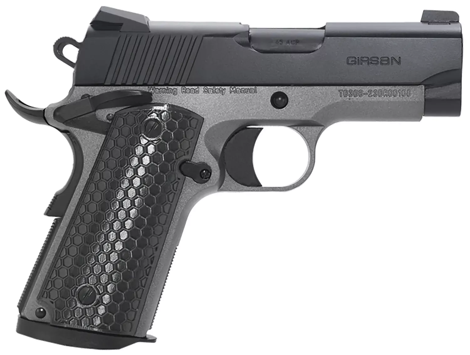 Girsan MC1911 SC Untouchable 45 ACP 3.40" Pistol Black