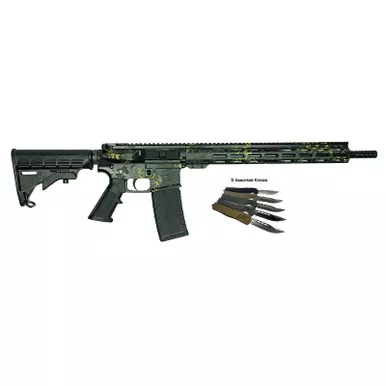 GLFA GL15 LBLK-RIFLE BUNDLE 223 RIFLE LICHEN-BLK