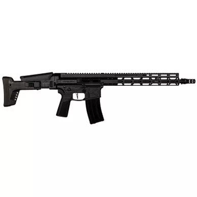 Global Ordnance LLC 197892003216 Monolithic 5.56 NATO 16" Barrel, Keymod Handguard, Modular Black Stock, Black Polymer Grip