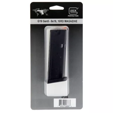 Glock 47289 G19 Gen5 10rd 9mm Luger Black Polymer