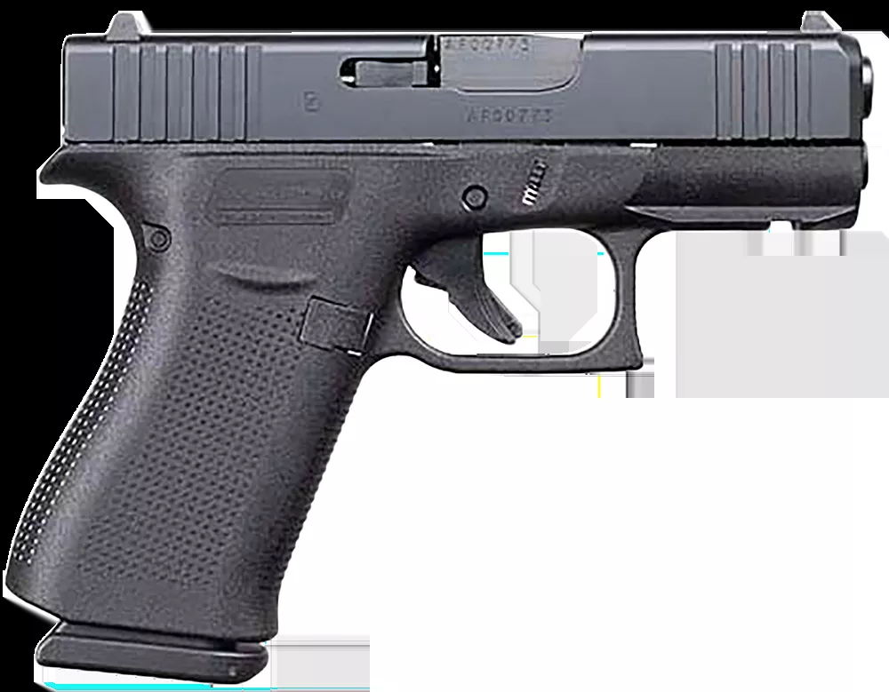 Glock G43X 9mm Pistol 10+1 3.41″ Polymer Frame Fixed Sights Interchangeable Backstraps Rail DAO Black UX4350201FR
