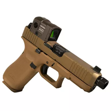 Glock PA455S204N45FDE G47 Gen5 MOS Compact Frame 45 ACP 17+1 4.49" Black GMB Barrel MOS Cut/Serrated Steel Slide Polymer Frame w/Picatinny Rail Ambidextrous