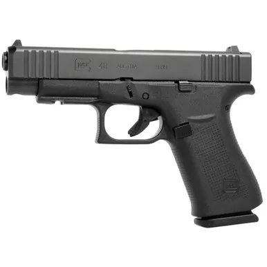 Glock PA4850201FR G48 Slim Compact Frame 9mm Luger 10+1 4.17" Black GMB Barrel, Black nDLC Serrated Steel Slide, Black Polymer Frame w/Beavertail & Front Rail, Black Textured Polymer Grip, Right Hand