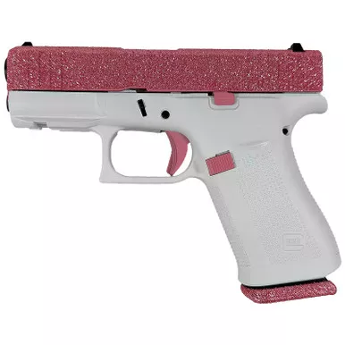 Glock PX4350204NBGF G43X Sub-Compact Frame 9mm Luger 10+1 3.41" Black GMB Barrel, Bubblegum Cerakote Serrated Steel Slide, Frost Cerakote Polymer Frame w/Beavertail, Ambidextrous