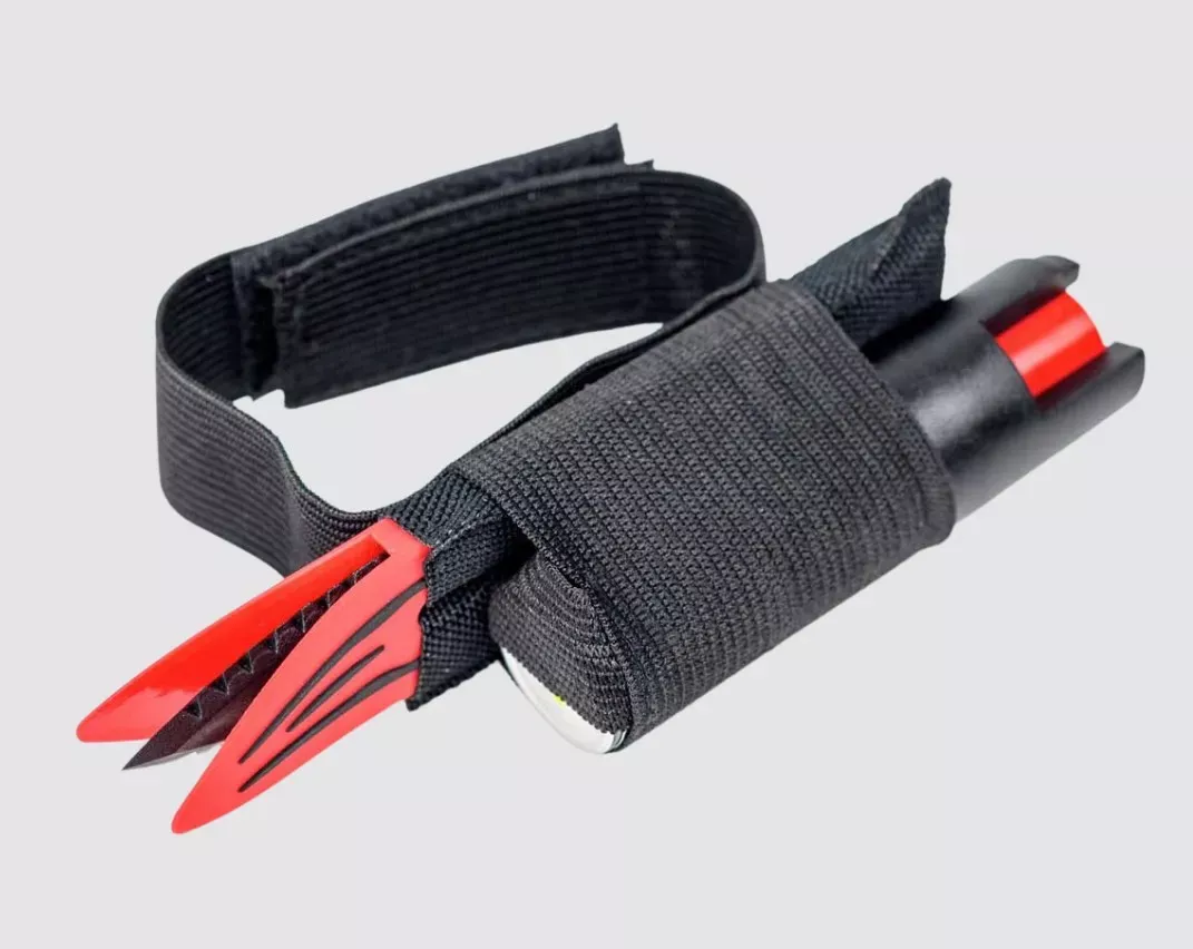 Go Guarded Hand Held with Pepper Spray Red