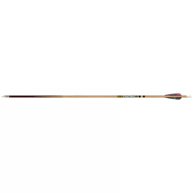 Gold Tip CLASSIC400F6 Traditional Classic Arrows 400 4 Inches Feathers Brown, 6 Pack
