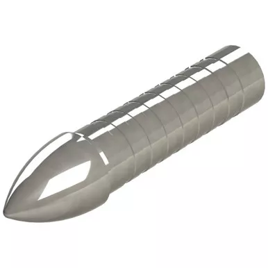 Gold Tip GLU2212512 Glue In Points Series 22 125 Grain, Silver, 12 Pack