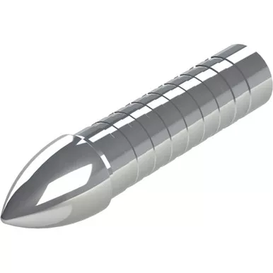 Gold Tip GLU225012 Glue In Points Series 22 50 Grain, Silver, 12 Pack