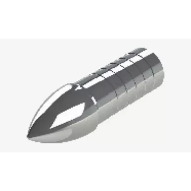 Gold Tip GLUXC5012 Glue In Points X-Cutter 50 Grain, Silver, 12 Pack