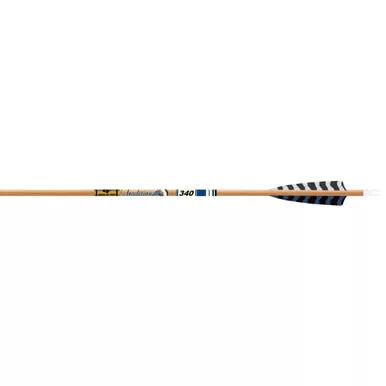 Gold Tip TRXT340F6 Traditional XT Arrows 340 5 Inches Feathers Brown, 6 Pack