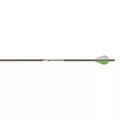 Gold Tip WAR400A272 Warrior Arrows 400 Raptor Vanes Black, 72 Pack