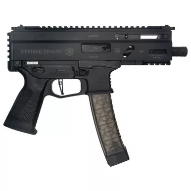 Grand Power 8588005808590 SP9A3S Stribog 9mm Luger 30+1 5.50" Black Threaded Barrel, M-LOK Handguard, Black Aluminum Picatinny Rail Receiver, Rear Picatinny Rail, Black Polymer Grip, Thread Protector