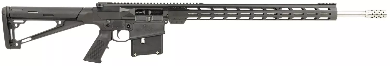 Great Lakes Firearms AR-10 7mm Remington Rifle 5+1 24" GL10LA7REMSSBLK