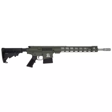 Great Lakes Firearms GL10308SSODG GLFA 308 Win 10+1 18" Stainless Threaded Barrel, OD Green Cerakote Picatinny Rail Aluminum Receiver, 6 Position Mil-Spec Black Synthetic Stock, Mil-spec Polymer Grip