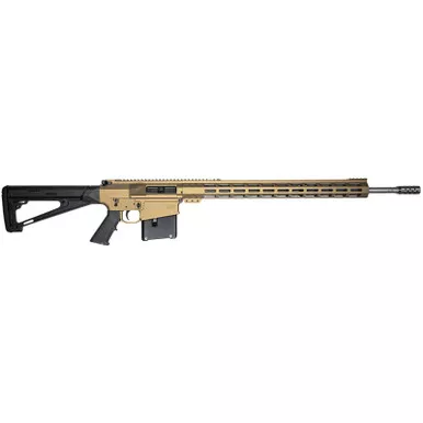 Great Lakes Firearms GL10LA300SSBRZ GLFA 300 Win Mag 5+1 24" Stainless Threaded Barrel, Bronze Cerakote Picatinny Rail Aluminum Receiver, Hogue Fixed Black Synthetic Stock, Mil-Spec Grip