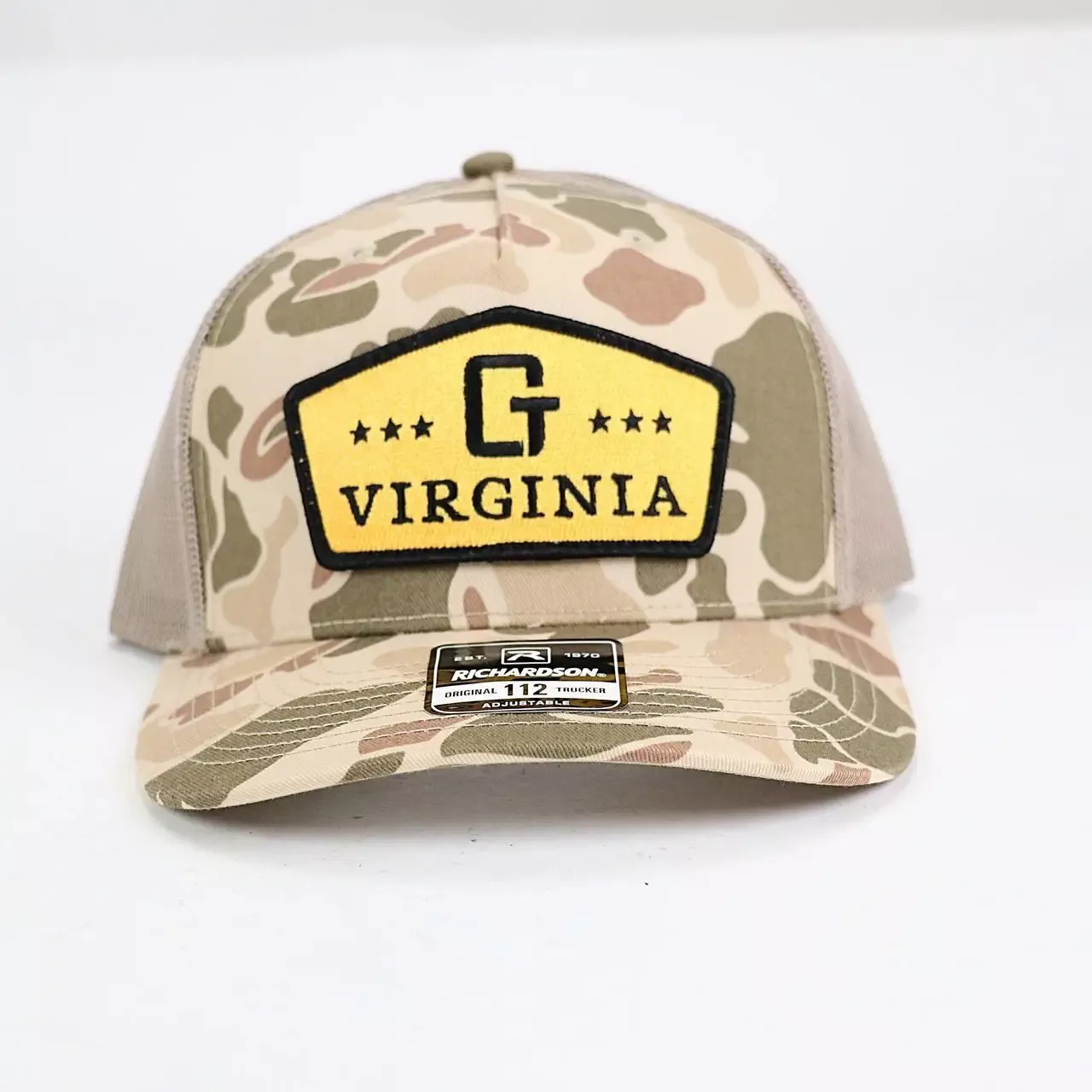 Green Top GTVA 112 Trucker Cap - Marsh Duck Camo