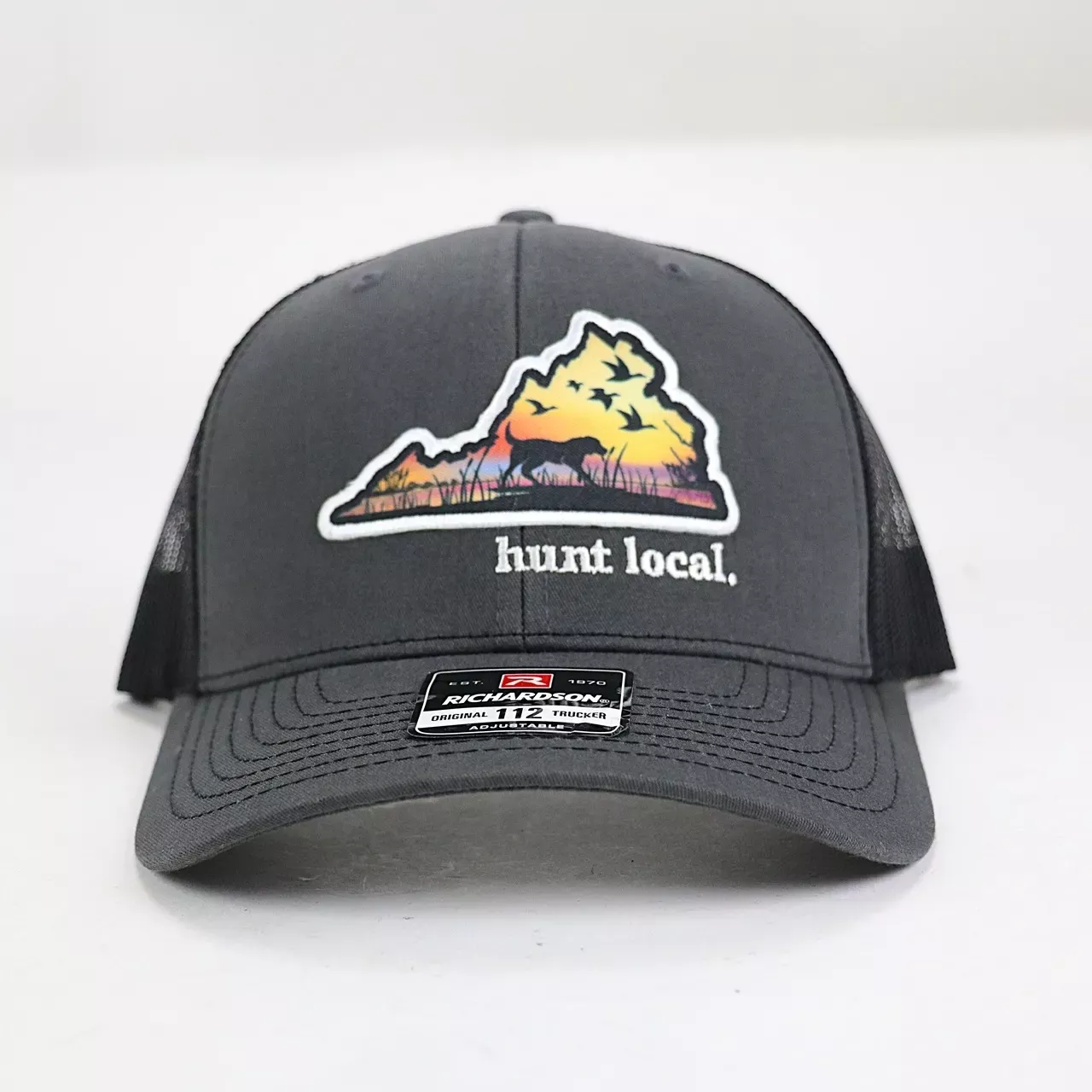 Green Top VA Hunt Local 112 Trucker Cap - Black