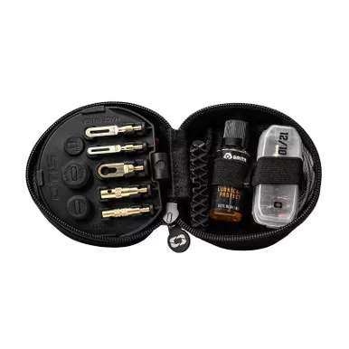 GRITR Deluxe Multi-Caliber Gun Cleaning Kit .17–12GA w/ Bronze Brushes, CLP