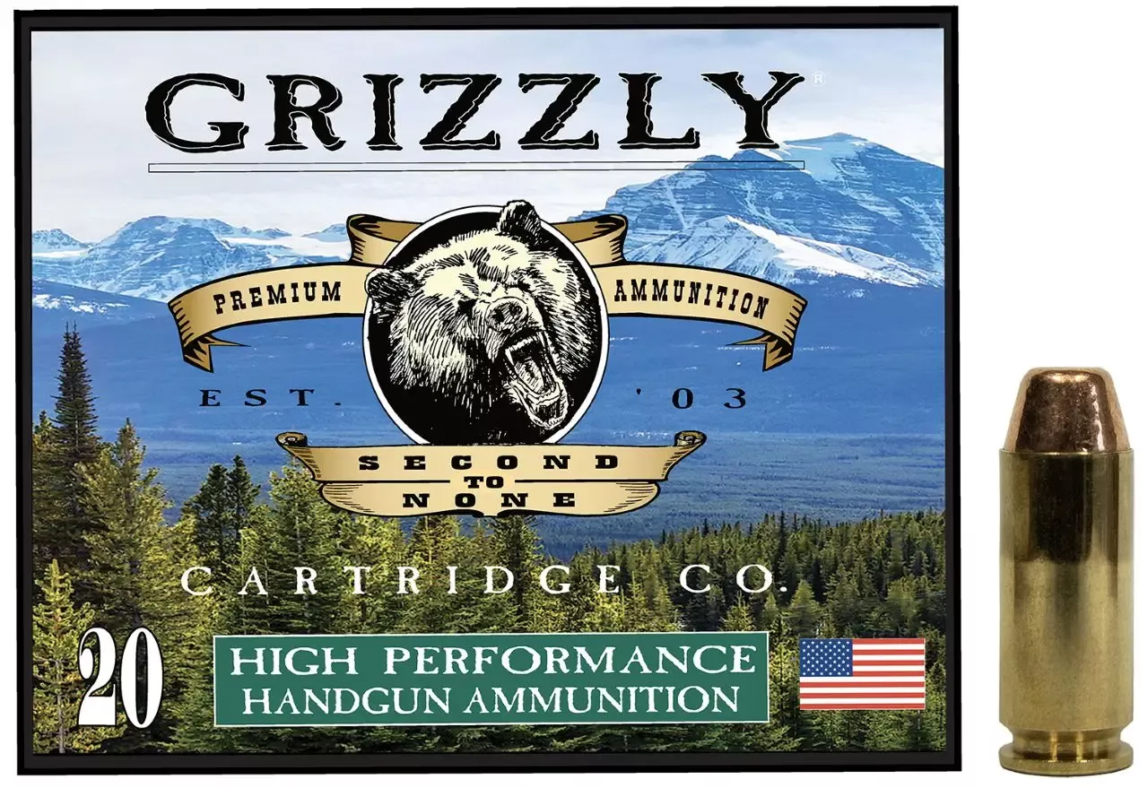 Grizzly Ammo 10mm Auto Ammo 200 gr Full Metal Jacket Flat Point 20 Rounds GC10CM2