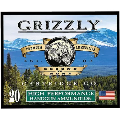 Grizzly Ammo GC10M6 10mmAuto 165gr Jacketed Hollow Point 20 Per Box/10 Case