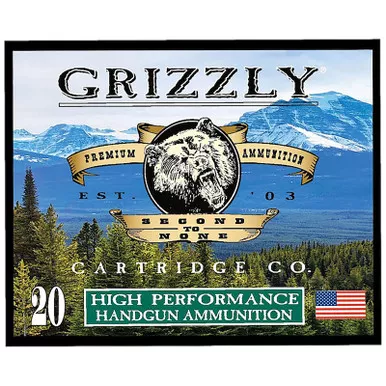 Grizzly Ammo GC38SP+P9 38Special+P 148gr Full Metal Jacket Flat Point 20 Per Box/10 Case