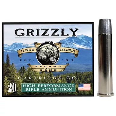 Grizzly Ammo GC45/70+P4 45-70Gov+P 405gr Bonded Flat Point 20 Per Box/10 Case