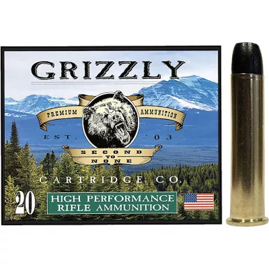 Grizzly Ammo GC45/701 45-70Gov 405gr Round Nose Flat Point 20 Per Box/10 Case