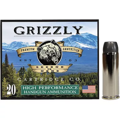 Grizzly Ammo GC45C4 45Colt 265gr Wide Flat Nose Gas Check 20 Per Box/10 Case