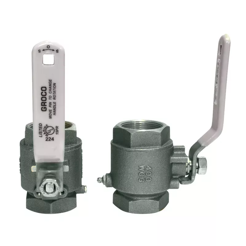 GROCO 1/2 NPT Stainless Steel In-Line Ball Valve