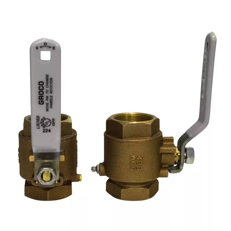 GROCO 1 NPT Bronze In-Line Ball Valve