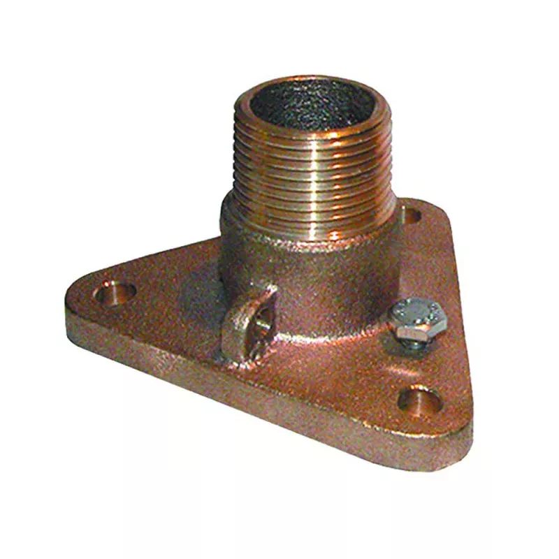 GROCO 3/4 Bronze NPS to NPT Flange Adapter