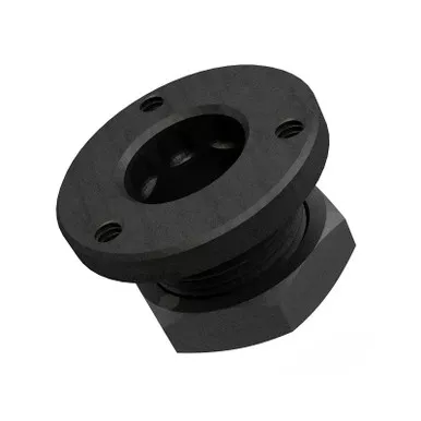 GrovTec GTHM196 Non-Rotating Flanged Base for Hollow Stock – Black Oxide